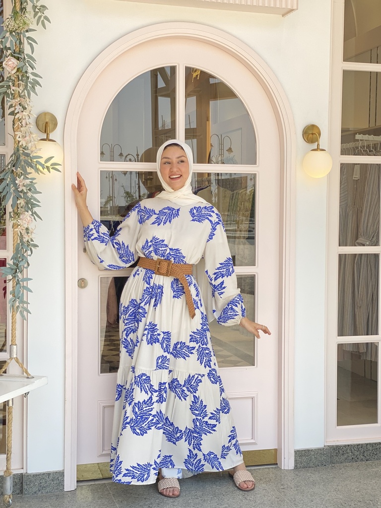 Blue Esty Dress Fabric Tales